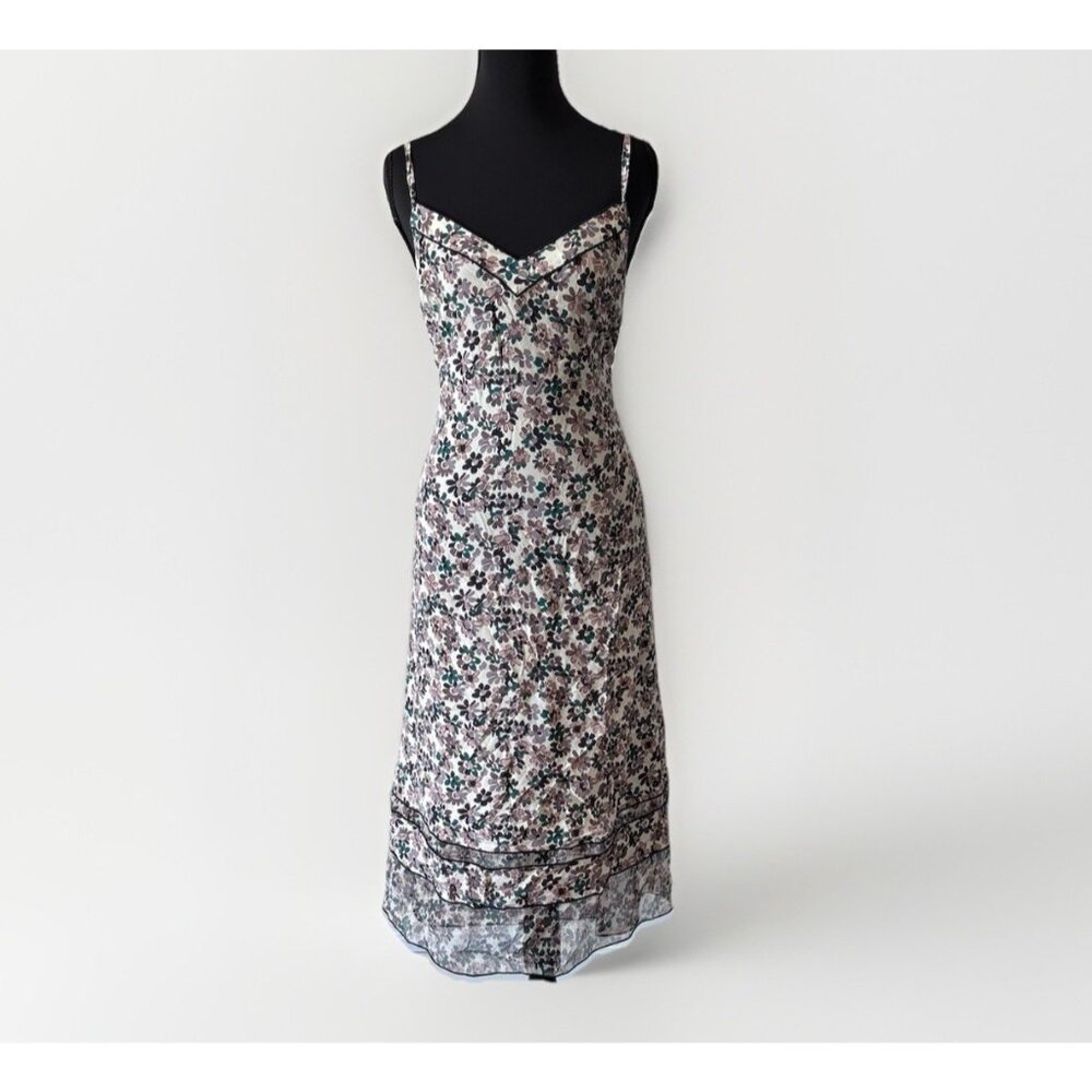 Rag & Bone Milkmaid Dress 100% Silk Size Medium Floral Cottagecore Romantic Boho